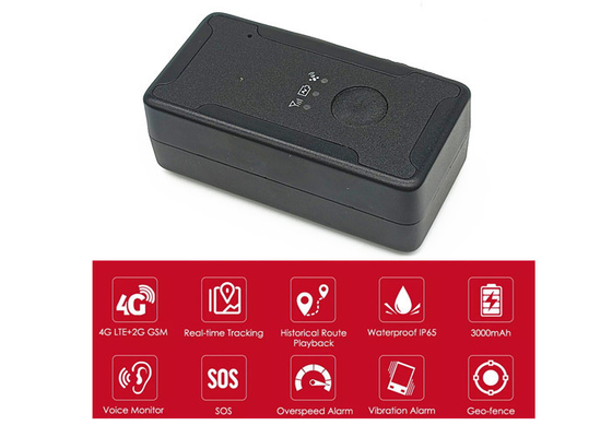 3000mAh Mini Magnetic GPS Tracker 4G Perangkat Pelacakan Lokasi Aset Anti Pencurian